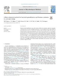Journal of Microbiological Methods a Flow Cytometry Method for Bacterial
