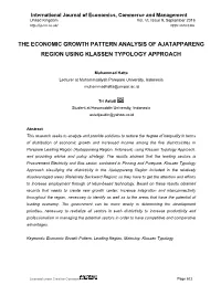 The Economic Growth Pattern Analysis of Ajatappareng Region Using Klassen Typology Approach