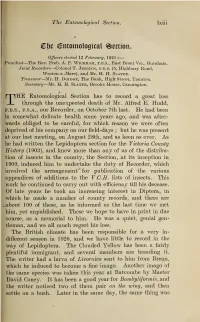€F)E Entomological Section