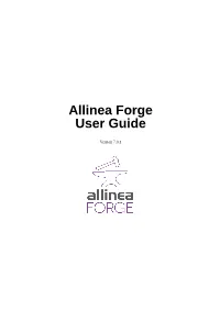 Allinea Forge User Guide