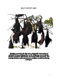 Bat Count 2003