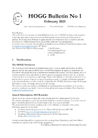 HOGG Bulletin No 1.Pdf