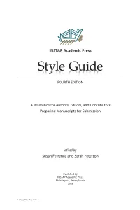 INSTAP Style Guide