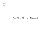 Oneplus 8T User Manual