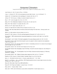 Arisaema Literature Compiled by G.R