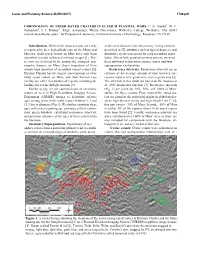 Chronology of Fresh Rayed Craters in Elysium Planitia, Mars