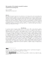 The Transfer of L1 Attitudes Towards L2 Varieties: a Preliminary Investigation