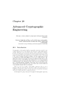 Advanced Cryptographic Engineering