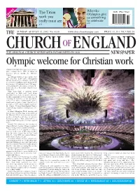 Olympic Welcome for Christian Work