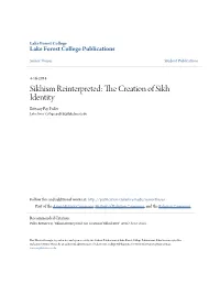 Sikhism Reinterpreted: the Creation of Sikh Identity