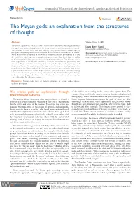The Mayan Gods: an Explanation from the Structures of Thought