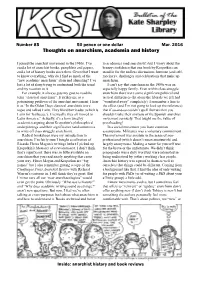 Thoughts on Anarchism, Academia and History