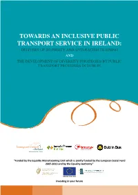 Towards an Inclusive Public Transport Service in Ireland