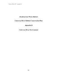 Calaveras River HCP Appendix B