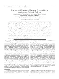 Diversity and Structure of Bacterial Communities in Arctic Versus