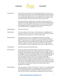 Marty Neumeier Interview – Transcription