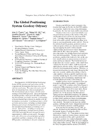 The Global Positioning System Geodesy Odyssey