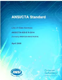 ANSI/CTA Standard