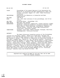DOCUMENT RESUME Proceedings of the Annual Meeting of The