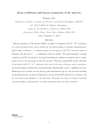 Kaon Oscillations and Baryon Asymmetry of the Universe Abstract