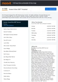 143 Bus Time Schedule & Line Route