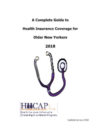 A Complete Guide to Health Insurance Coverage for Older New Yorkers