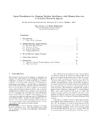 Agent Foundations for Aligning Machine Intelligence with Human Interests: a Technical Research Agenda