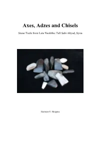 Axes, Adzes and Chisels