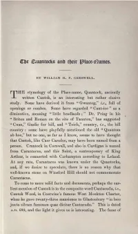 Greswell, W H P, the Quantocks and Their Place-Names, Part II, Volume 46