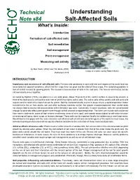 Understanding Salt-Affected Soils