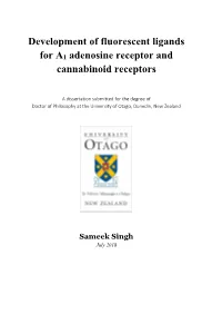 Development of Fluorescent Ligands for A1 Adenosine Receptor And