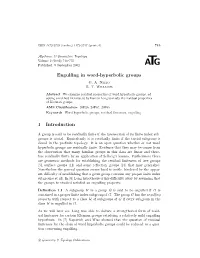 Engulfing in Word-Hyperbolic Groups 1 Introduction