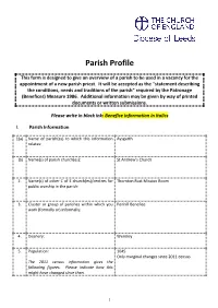 Final Aysgarth Parish Profile 30 April 2019