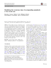 Identifying the Occurrence Time of an Impending Mainshock: a Very Recent Case