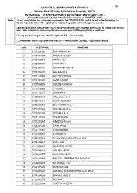Newly Registered but Not Uploaded Documents for UGNEET -2020