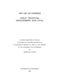 Philip Trusttum: Development and Style