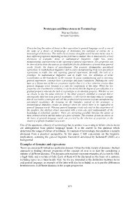 Prototypes and Discreteness in Terminology Examples of Domains