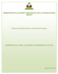 Rapport Carte Sanitaire Sud.Pdf