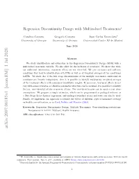 Regression Discontinuity Design with Multivalued Treatments∗