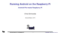 Running Android on the Raspberry Pi