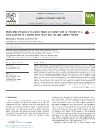 Stall/Surge Dynamics of a Multi-Stage Air Compressor in Response to a Load Transient of a Hybrid Solid Oxide Fuel Cell-Gas Turbine System