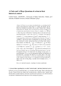 Ʌ-Units and Ʌ-Mega Quantum of Action in Their Historical Context