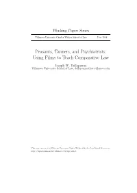 Using Films to Teach Comparative Law