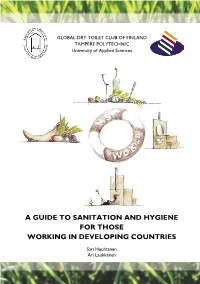 A Guide to Sanitation and Hygiene for Those Working in Developing Countries