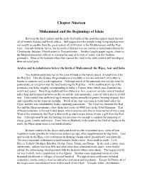 Chapter Nineteen Muhammad and the Beginnings of Islam