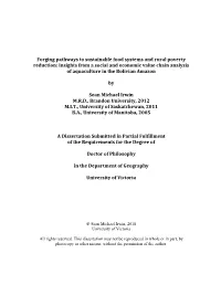 Forging Pathways to Sustainable Food Systems and Rural Poverty Reduction: Insights from a Social and Economic Value Chain Analy