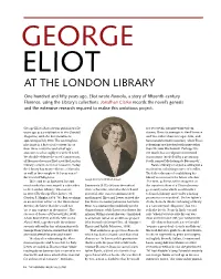 George Eliot at the London Library