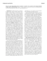 WHAT IS the VREDEFORT DOME TEACHING US ABOUT the SEARCH for OTHER ERODED LARGE IMPACT STRUCTURES? Roger L