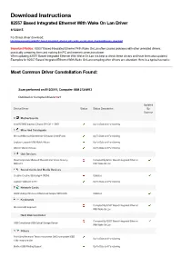 82557 Based Integrated Ethernet with Wake on Lan Driver 8/13/2015