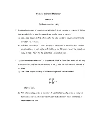 ECS 232 Economic Statistics 1 Exercise 1 (ให้เลือกทำอย่ำงน้อย 3 ข้อ)